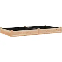 Syfax Hochbeet mit Einsatz 240x120x25 cm Massivholz Tanne