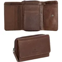 Mustang Como Wallet Top Eröffnung Universal Premium Leder Brieftaschenkarten braune Leder 06.103501