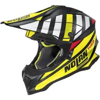 Nolan N53 Cliffjumper Motocross Helm, schwarz/gelb/weiß, XL (61)
