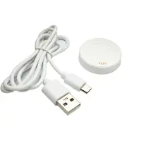 System-S USB 2.0 Kabel 80 cm Ladestation für Huawei Watch 1 Smartwatch 5V Adapter in Weiß