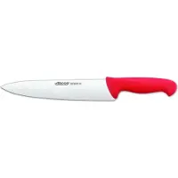 Arcos Kochmesser Farbe - Prof 29222222 Edelstahl Nitrum und mango ergonomische rote Polypropylenklinge und 25 cm Klinge, Vitrine