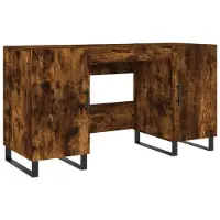 Syfax Schreibtisch Räuchereiche 140x50x75 cm Holzwerkstoff