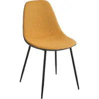 Mica Decorations Tallos Esszimmerstuhl - Recyceltes Polyester - Ocker, Dunkelgrau