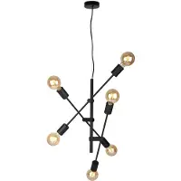 ITALUX PND-5986-6-BL Ferreia Pendelleuchte 6xE27 D545mm schwarz