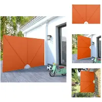 vidaXL Faltbarer Terrassen-Seitenfächer Terracotta-Rot 240×160 cm - Sonnenschirme & Sonnenschutze