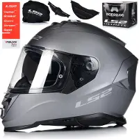 LS2 Helmets Integralhelm LS2 FF800 STORM II Solid Mattes Titan größe 3XL