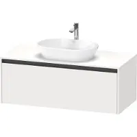 Duravit Ketho.2 Konsolenwaschtischunterbau, 1200x459x550mm, 1 Auszug, K24887018180000, Farbe: Weiß Matt Dekor