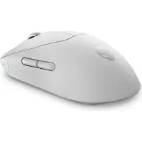 Dell Alienware Pro Wireless Gaming Mouse, Beidhändig, Optisch, RF Wireless + USB Type-C, 26000 DPI, 0,25 ms, Weiß