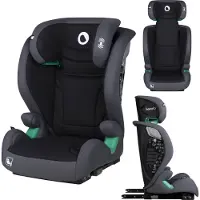 Lionelo Autokindersitz Igo i-Size ab 3 Jahren, bis 12 Jahren, ISOFIX oder gurtlose Befestigung in Fahrtrichtung - Grau