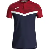 Jako Herren Poloshirt Iconic 6324-901 M - Marine/Chili Rot - M