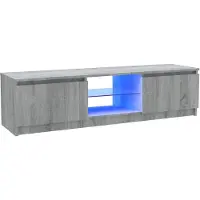 Sonstiges TV-Schrank mit LED-Leuchten Grau Sonoma 120x30x36 cm