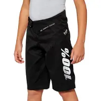 100% R-Core Youth Kinder Shorts Gr.S Schwarz