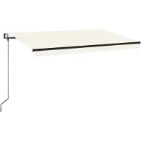 Syfax Markise Automatisch Einziehbar 400x350 cm Creme