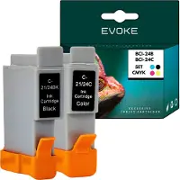 Evoke Patronen für Canon 24 XL satz Schwarz + Farbe BCI24 ️️ I250 I350 I450 ️