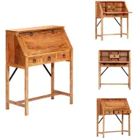 vidaXL Schreibtisch 90×40×107 cm Massivholz Akazie - Schreibtische