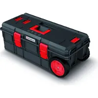 Prosperplast Kistenberg Werkzeugkiste X Block Wagon Pro 80 KXB8040W, Modulkiste mit Rädern