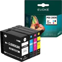 Evoke Patronen für Canon PGI2500 XL PGI 2500 CMYK ️️ MAXIFY MB5050 MB5150 MB5350 MB5450 iB4050 ️