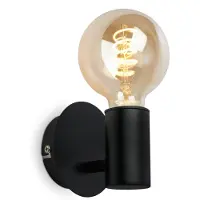 Briloner Wandlampe Kosol, dimmbar, schwarz, für Wohn- / Esszimmer, Metall, Modern, Wandleuchte, Wandlampe Bad