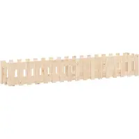 Syfax Hochbeet Lattenzaun-Design 200x30x30 cm Massivholz Kiefer