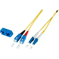 Efbe-Schott Duplex Jumper LC-SC 9/125µm, OS2, LSZH -- gelb, 2.0mm, 40m