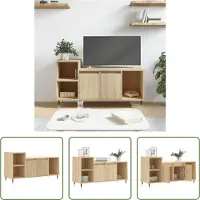 The Living Store TV-Schrank Sonoma-Eiche 100x35x55 cm Holzwerkstoff