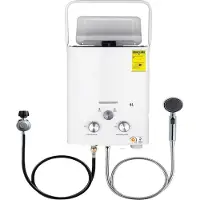 Quality Heating Geiser - Weiß - 6 Liter/Minute, LPG, kompakt