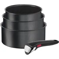 Tefal Ingenio L7629002, Gemischtes Set, Schwarz, Aluminium, Titan, Thermo-Punkt, Keramik, Gas, Halogen, Induktion