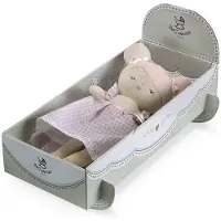Decuevas Lumpenpuppe Niza 36 cm Plüschtier Cabrio-Koffer für Kinderbetten