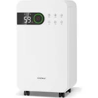 Coast Luftentfeuchter für den Heimkeller, 15 L Luftentfeuchter mit Schlafmodus, 24-Stunden-Timer, 3-farbige LED-Anzeige & Kindersicherung, tragbarer leiser Luftentfeuchter für Räume bis zu 15m²