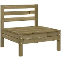Syfax Gartensofa ohne Armlehnen Kiefernholz Imprägniert