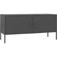 Syfax TV-Schrank Anthrazit 105x35x50 cm Stahl