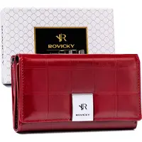 Rovicky Damen Geldbörse Leder+PU RPX-23-3-7943 Rot