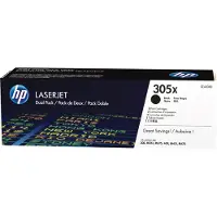 HP 305X 2er-Pack Schwarz Original LaserJet Tonerkartuschen mit hoher Reichweite, 8000 Seiten, Schwarz, 2 Stück(e)