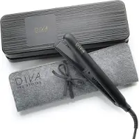 Diva Pro Styling Digital Glätteisen - Keramik-Platten - Automatische Abschaltung - 3m langes Kabel, schwarz