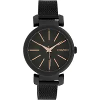 Oozoo Damen Metallarmband Uhr Timepieces schwarz Analog Quarzuhr UOC10131