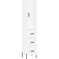 Syfax Highboard Weiß 34,5x34x180 cm Holzwerkstoff