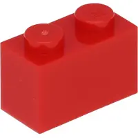 LEGO 250 Stück , Teile Nr. 3004 in Rot (Red)
