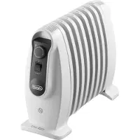De'Longhi De’Longhi TRNS0808M, Öl-Heizlüfter, Öl, Indoor, Flur, Weiß, Drehregler