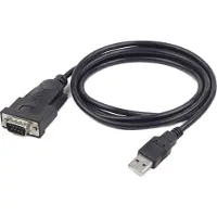Gembird UAS-DB9M-02, Schwarz, 1,5 m, USB Typ-A, DB-9, Männlich, Männlich