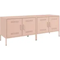 Sonstiges TV-Schränke 2 Stk. Rosa 68x39x50,5 cm Stahl