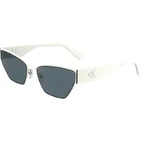 Calvin Klein Cateye Sonnenbrille mit weißem Rahmen