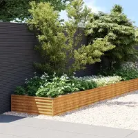 Syfax Hochbeet 579x100x36 cm Cortenstahl