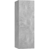 Syfax TV-Schrank Betongrau 30,5x30x90 cm Holzwerkstoff