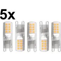 Blulaxa LED-Stiftsockellampe, EEK: E, G9, 2,6W, 320lm, 3000K, 5 Stück
