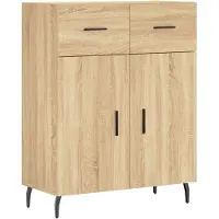 Syfax Sideboard Sonoma-Eiche 69,5x34x90 cm Holzwerkstoff