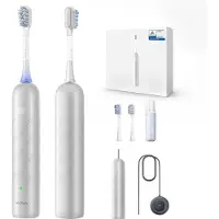 MOVA Fresh Pro, Erwachsener, Schallzahnbürste, Tägliche Pflege, Polieren, Sensibel, Whitening, 39600 Bewegungen pro Minute, Silber, 1 min