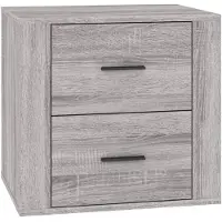Syfax Nachttisch Grau Sonoma 50x39x47 cm
