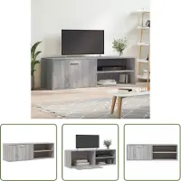 The Living Store TV-Schrank Grau Sonoma 120x34x37 cm Holzwerkstoff