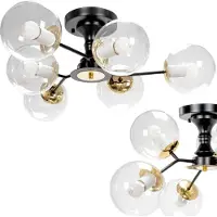 Toolight Hängelampe APP1134-6C BLACK GOLD