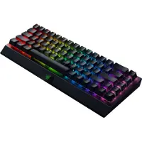 Razer BlackWidow V3 Mini HyperSpeed, 65%, Verkabelt & Kabellos, USB + RF Wireless + Bluetooth, Mechanischer Switch, RGB-LED, Schwarz